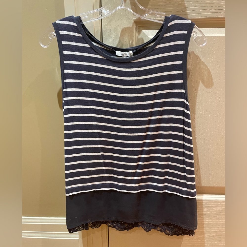 Bailey 44 Black Lace Short Sleeve Top